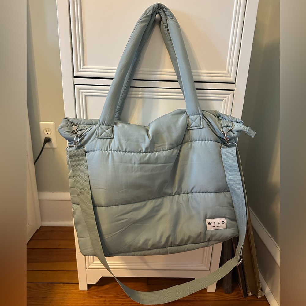 Wilo the Bag Sage Green Duffle Tote Bag